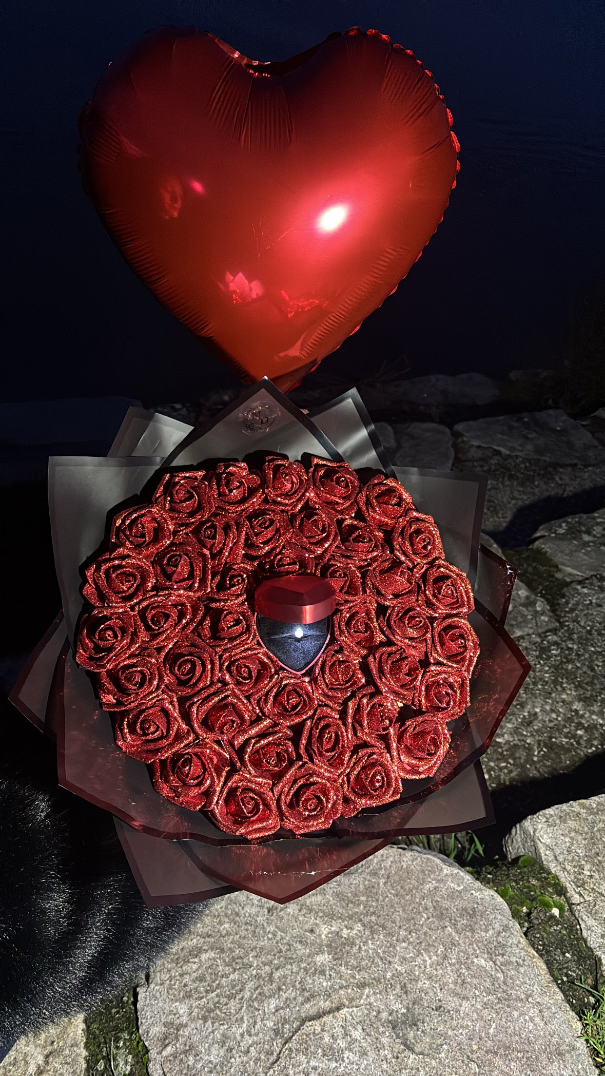 BOUQUET CŒUR PRÉCIEUX