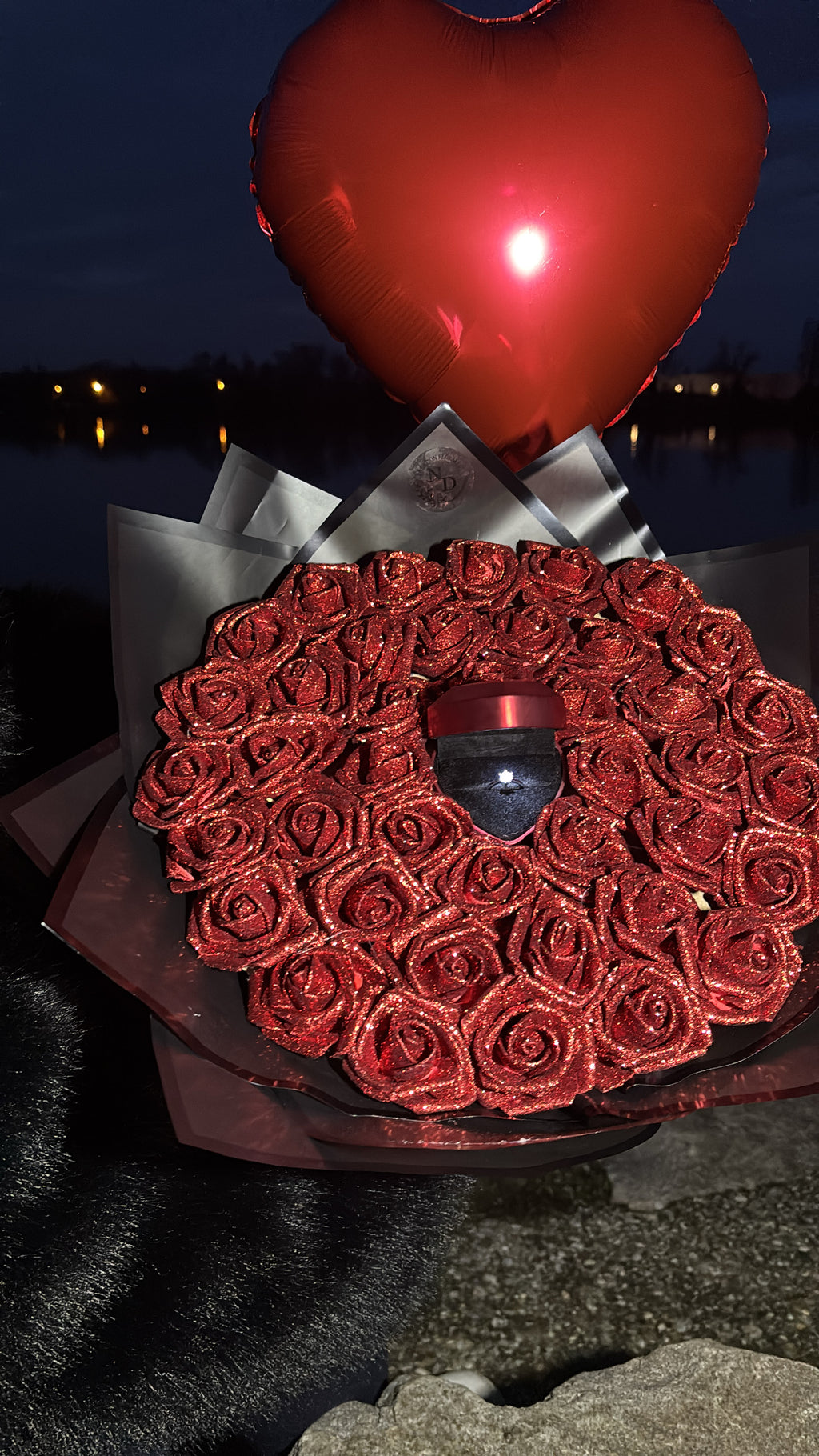 BOUQUET CŒUR PRÉCIEUX